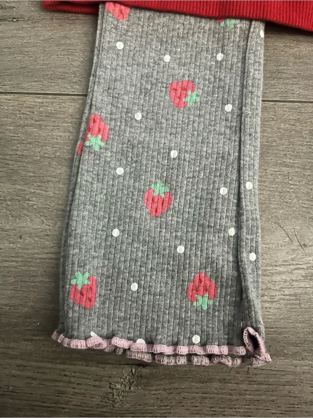 ToddlerRed Snowman & Strawberry Shortcake Graphic Sweatshirt Set- Size 18 months